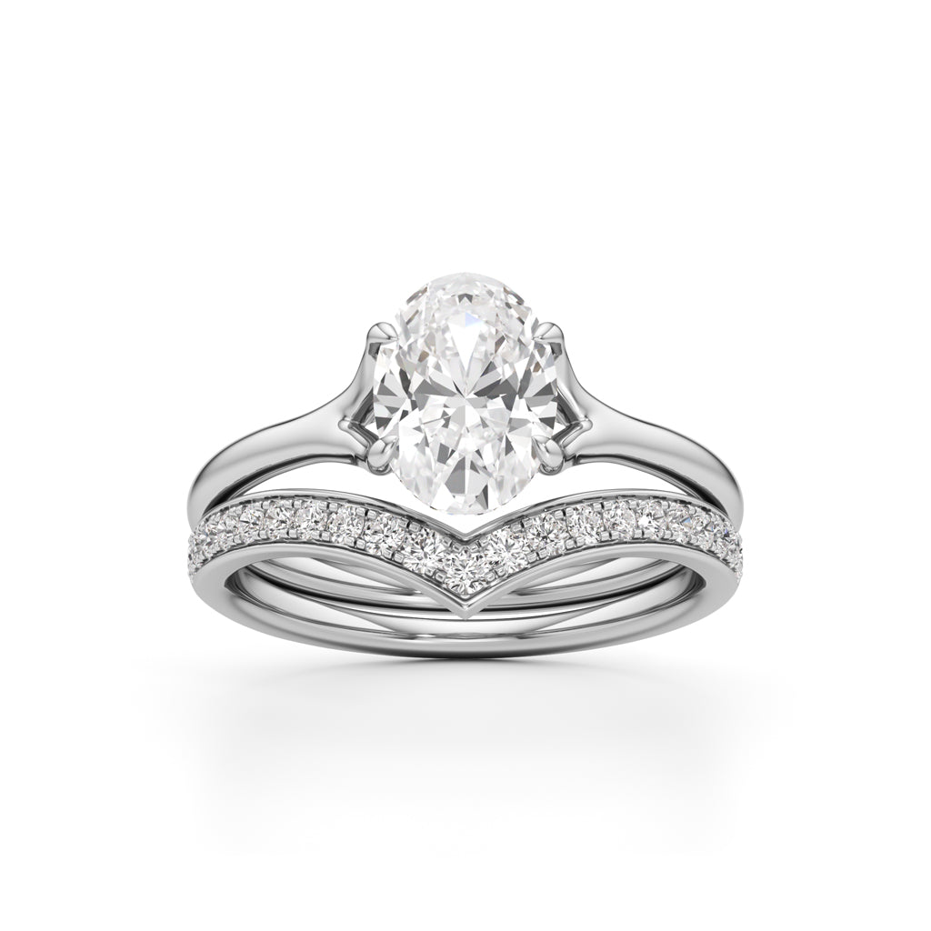 Eternity's Embrace Oval Diamond Set