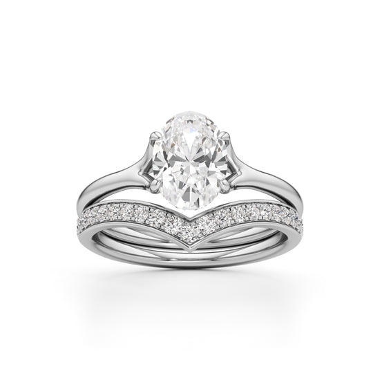 Eternity's Embrace Oval Diamond Set