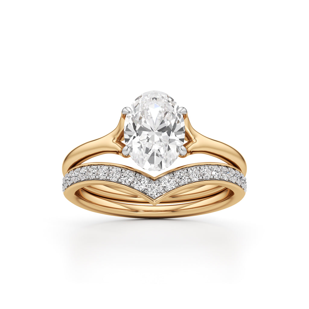 Eternity's Embrace Oval Diamond Set