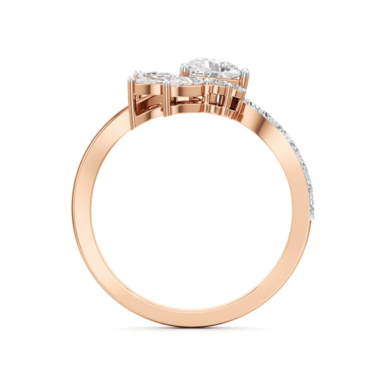 Whimsical Bloom Diamond Accent Ring