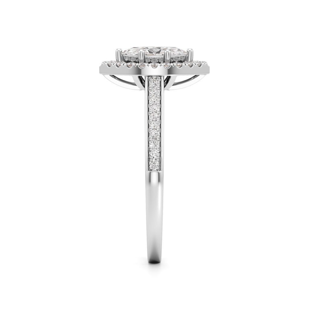 Marquise Brilliance Diamond Halo Ring