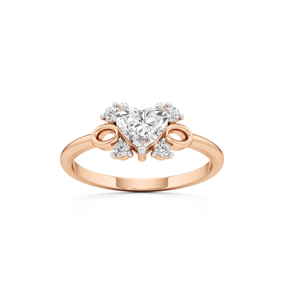 Sweetheart Blossom Diamond Ring