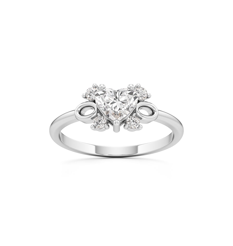 Sweetheart Blossom Diamond Ring