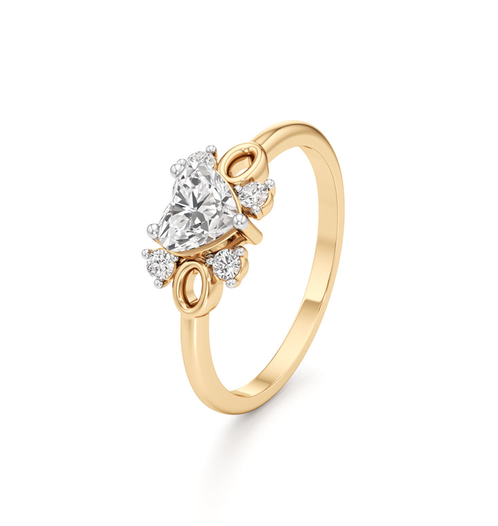 Sweetheart Blossom Diamond Ring