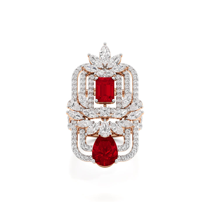 Ruby & Diamond Gemset Ring