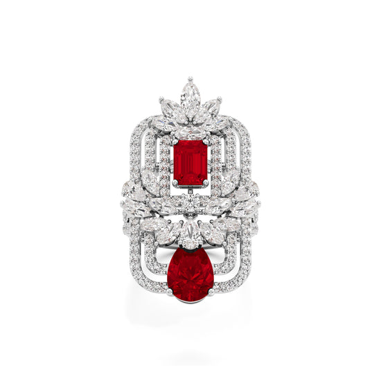 Ruby & Diamond Gemset Ring