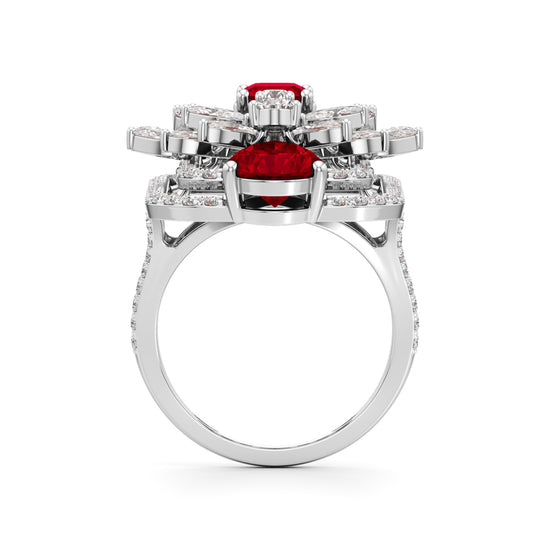 Ruby & Diamond Gemset Ring