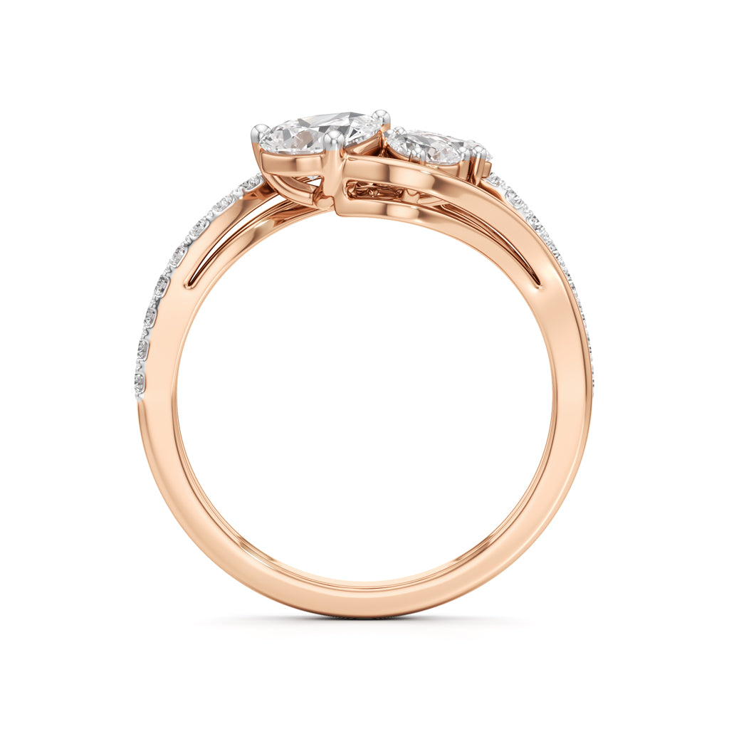 Floral Diamond Flicker Ring