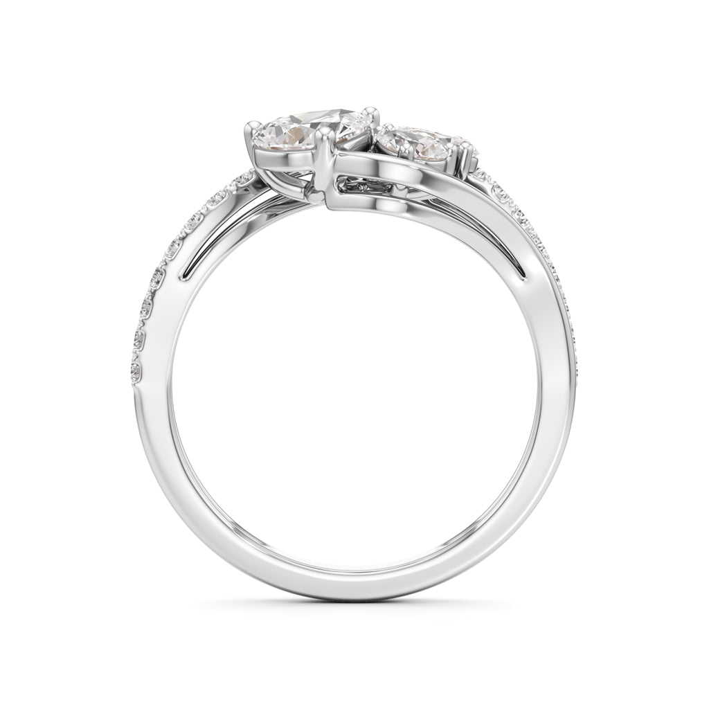 Floral Diamond Flicker Ring