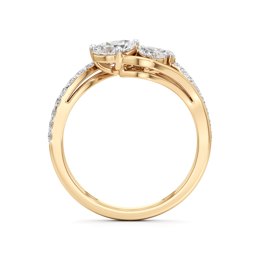 Floral Diamond Flicker Ring