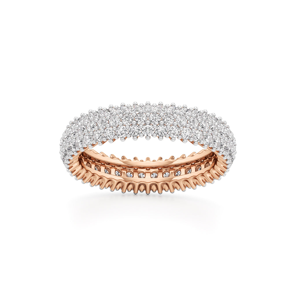 Wide Lumière Diamond Eternity Band