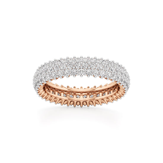 Wide Lumière Diamond Eternity Band