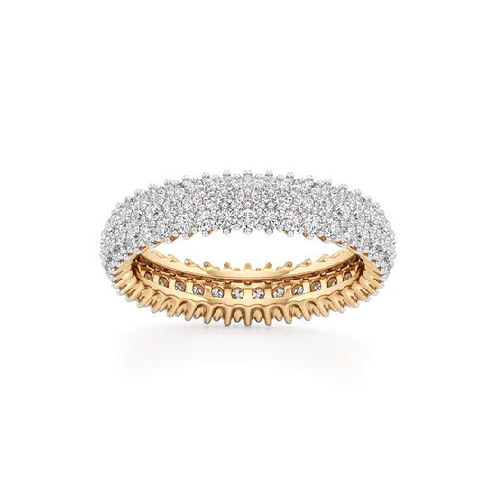 Wide Lumière Diamond Eternity Band