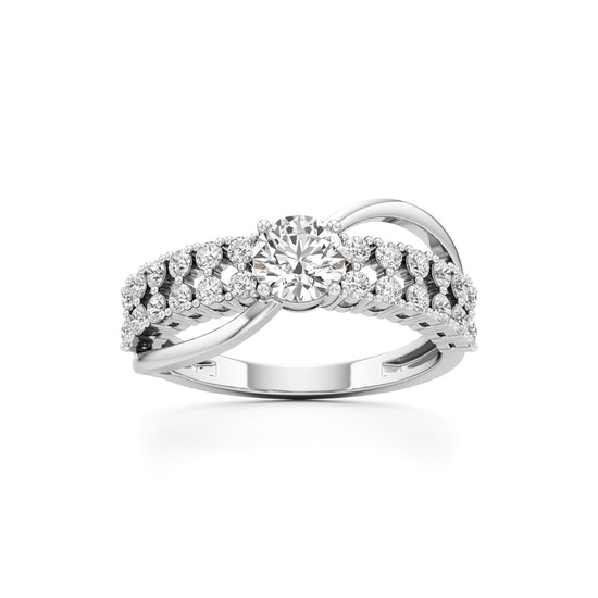 Lighttrace Diamond Cluster Ring