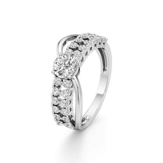 Lighttrace Diamond Cluster Ring