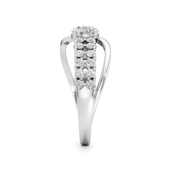 Lighttrace Diamond Cluster Ring