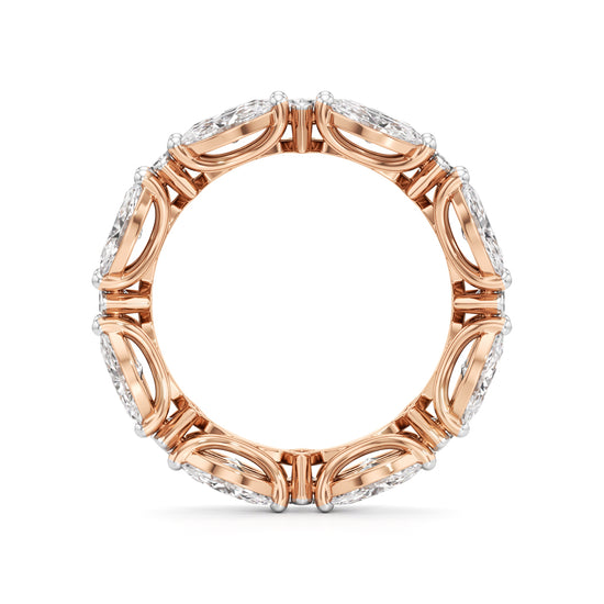 Marquise  Princess Cut Diamond Shinelink Band