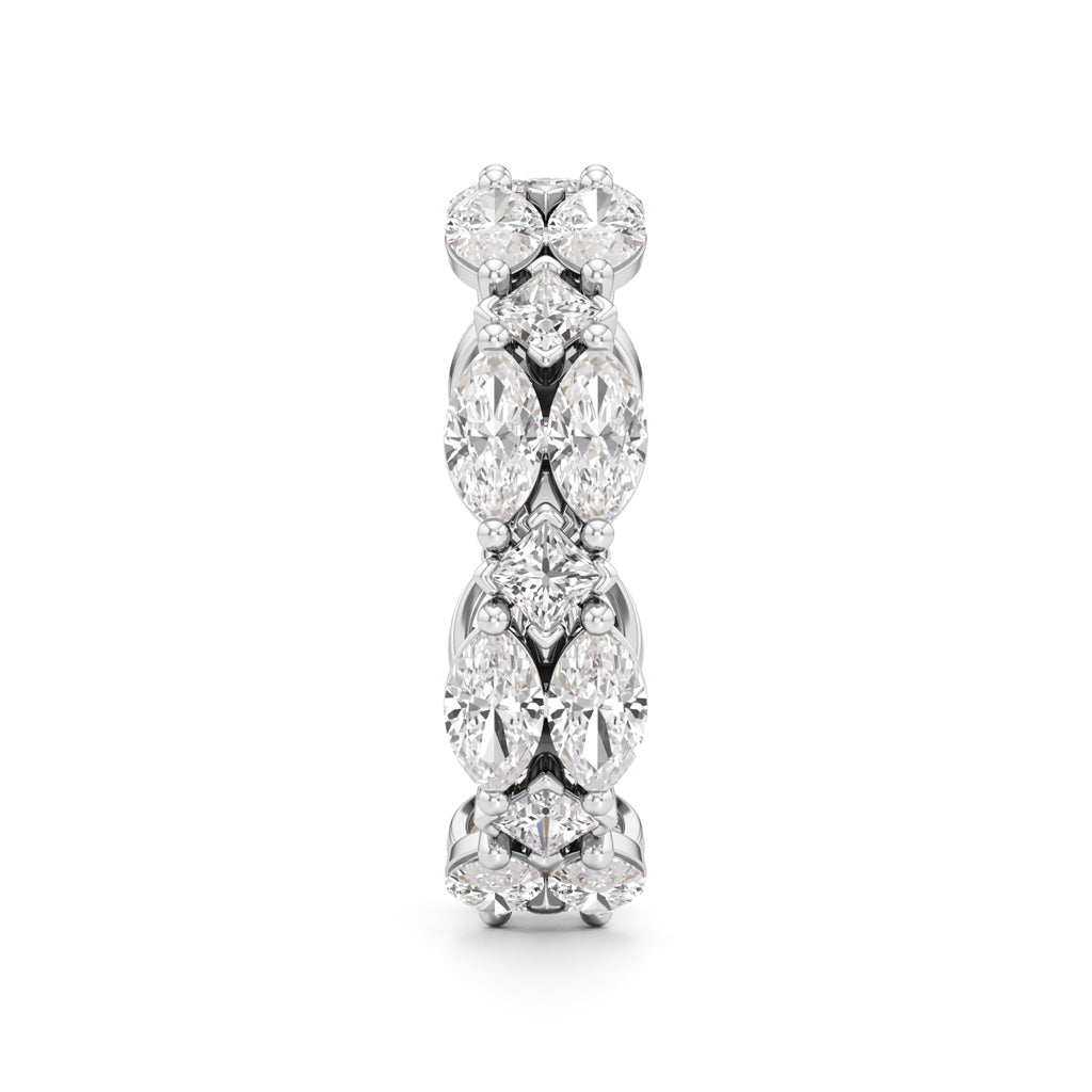 Marquise  Princess Cut Diamond Shinelink Band