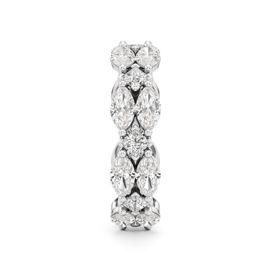 Marquise  Princess Cut Diamond Shinelink Band
