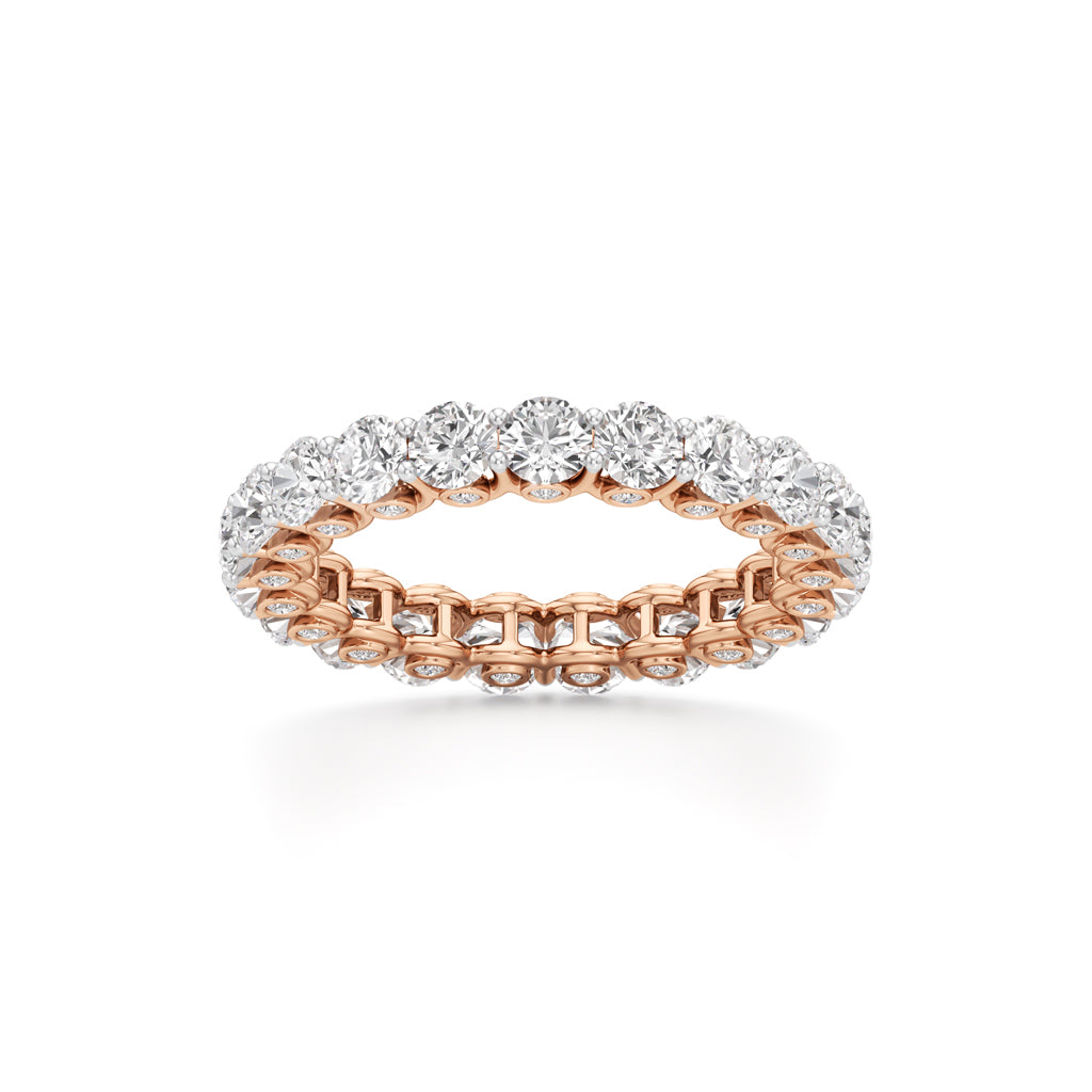 Round Diamond Prong Set Eternity Gleamband