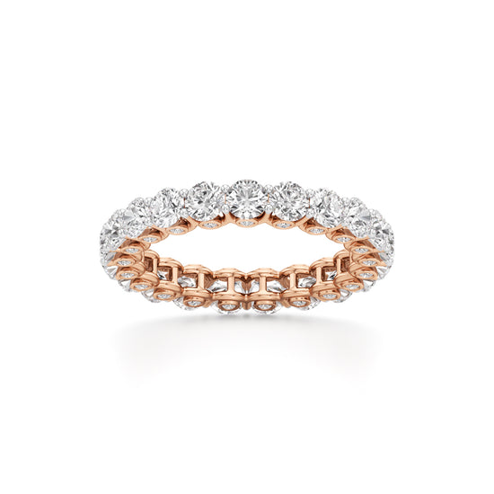 Round Diamond Prong Set Eternity Gleamband