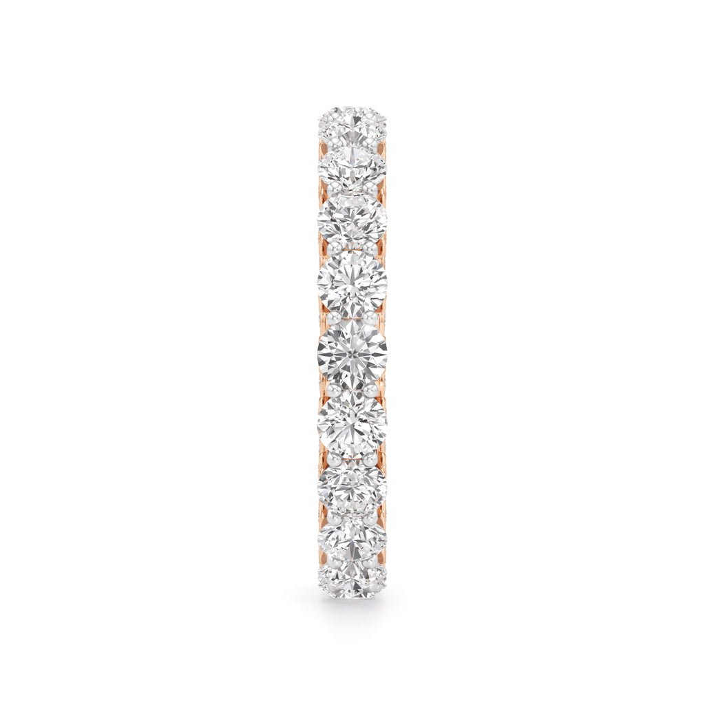 Round Diamond Prong Set Eternity Gleamband