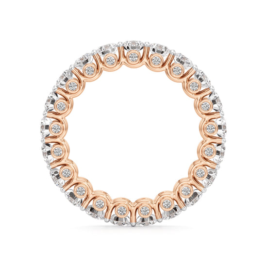 Round Diamond Prong Set Eternity Gleamband