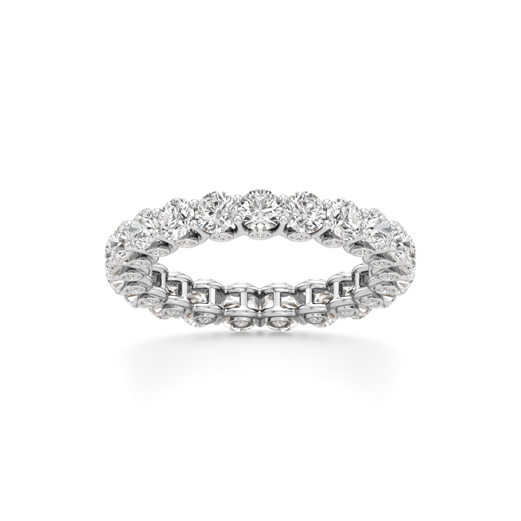 Round Diamond Prong Set Eternity Gleamband