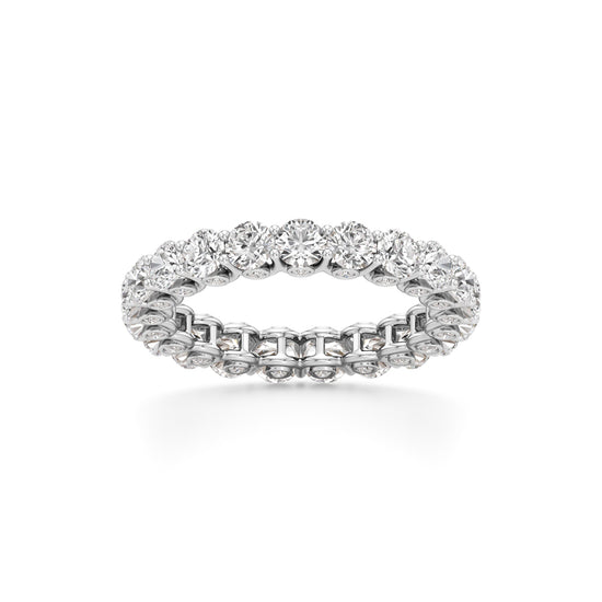 Round Diamond Prong Set Eternity Gleamband