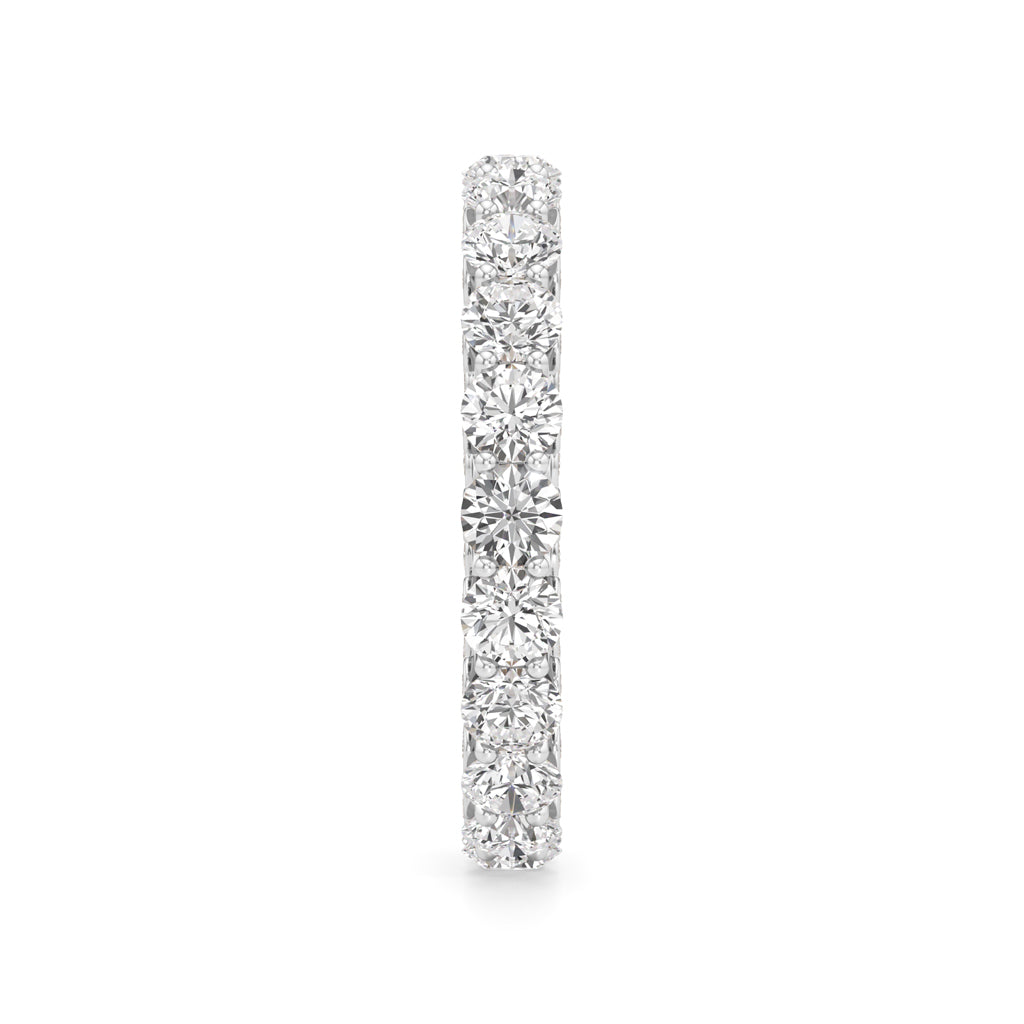 Round Diamond Prong Set Eternity Gleamband