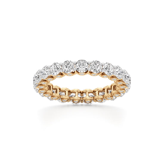Round Diamond Prong Set Eternity Gleamband