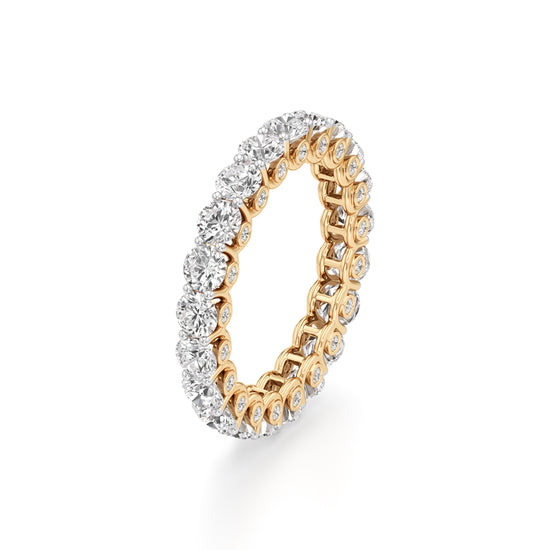 Round Diamond Prong Set Eternity Gleamband