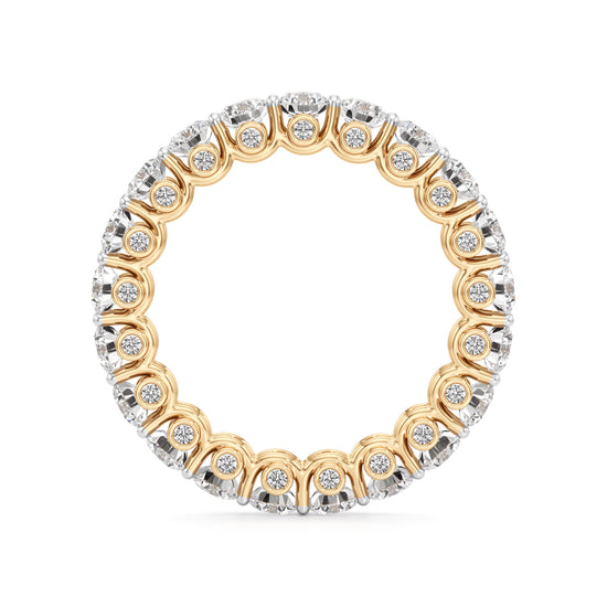 Round Diamond Prong Set Eternity Gleamband