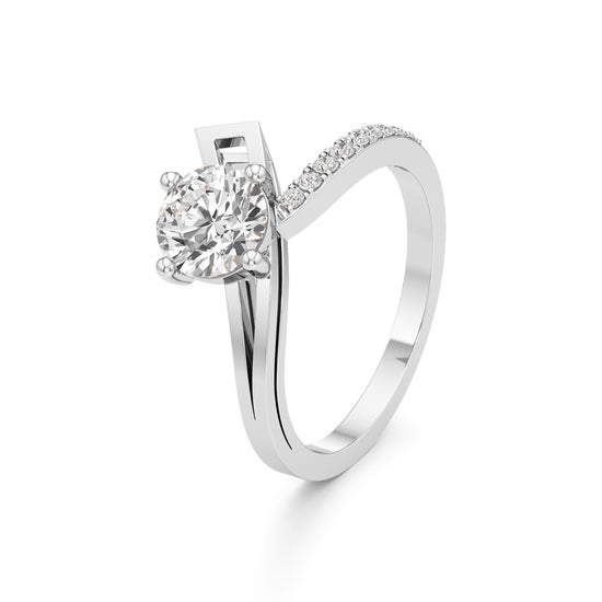 Cherished Shine Diamond Solitaire Ring