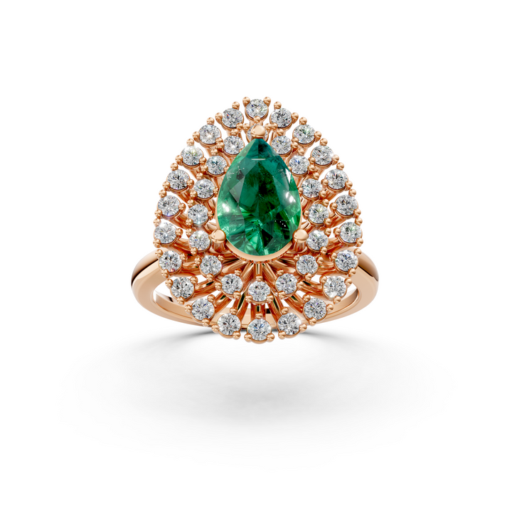 Pear Halo Cluster Ring