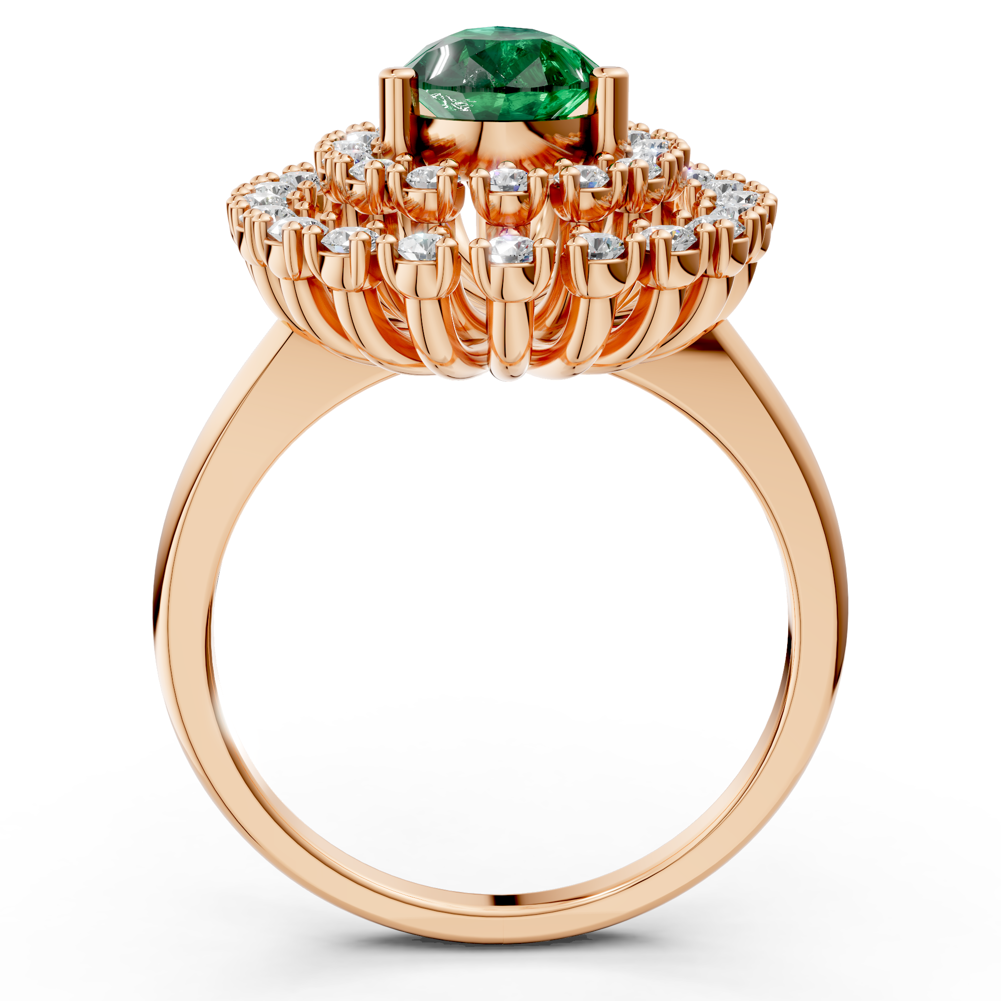 Pear Halo Cluster Ring