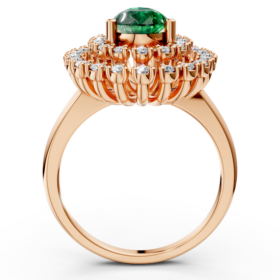 Pear Halo Cluster Ring
