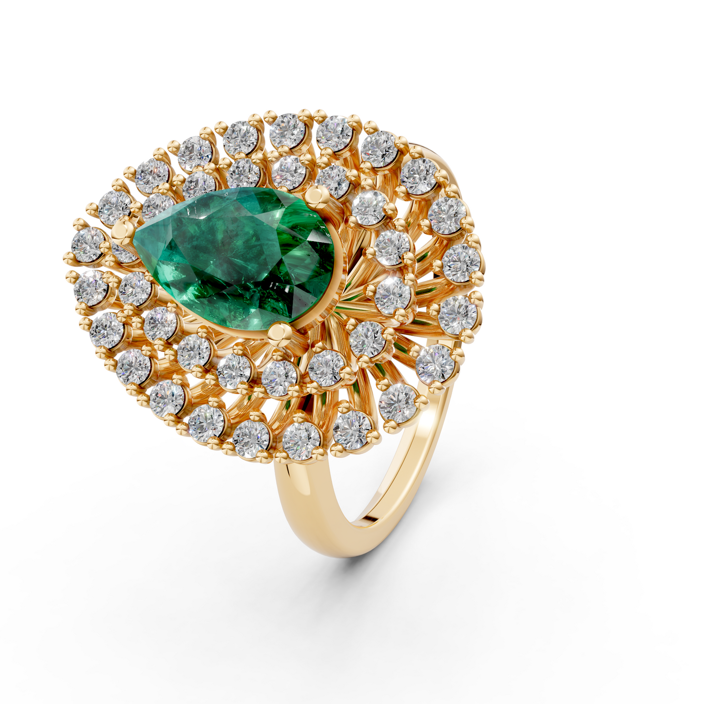 Pear Halo Cluster Ring