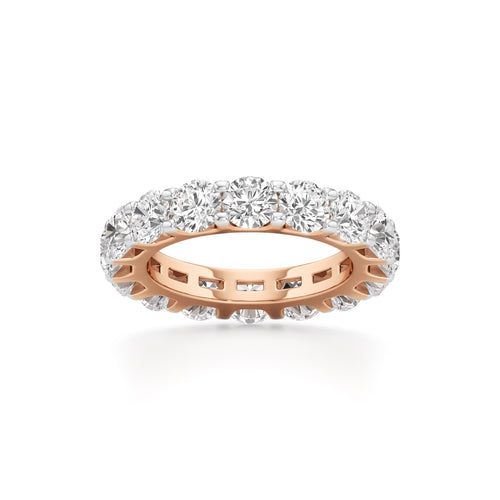 Prong Set Round Diamond Eternity Band