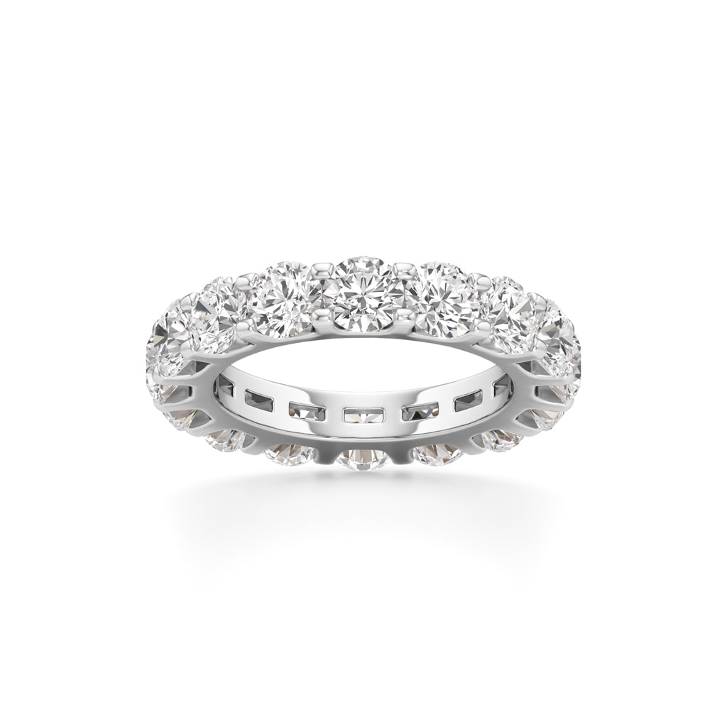 Prong Set Round Diamond Eternity Band