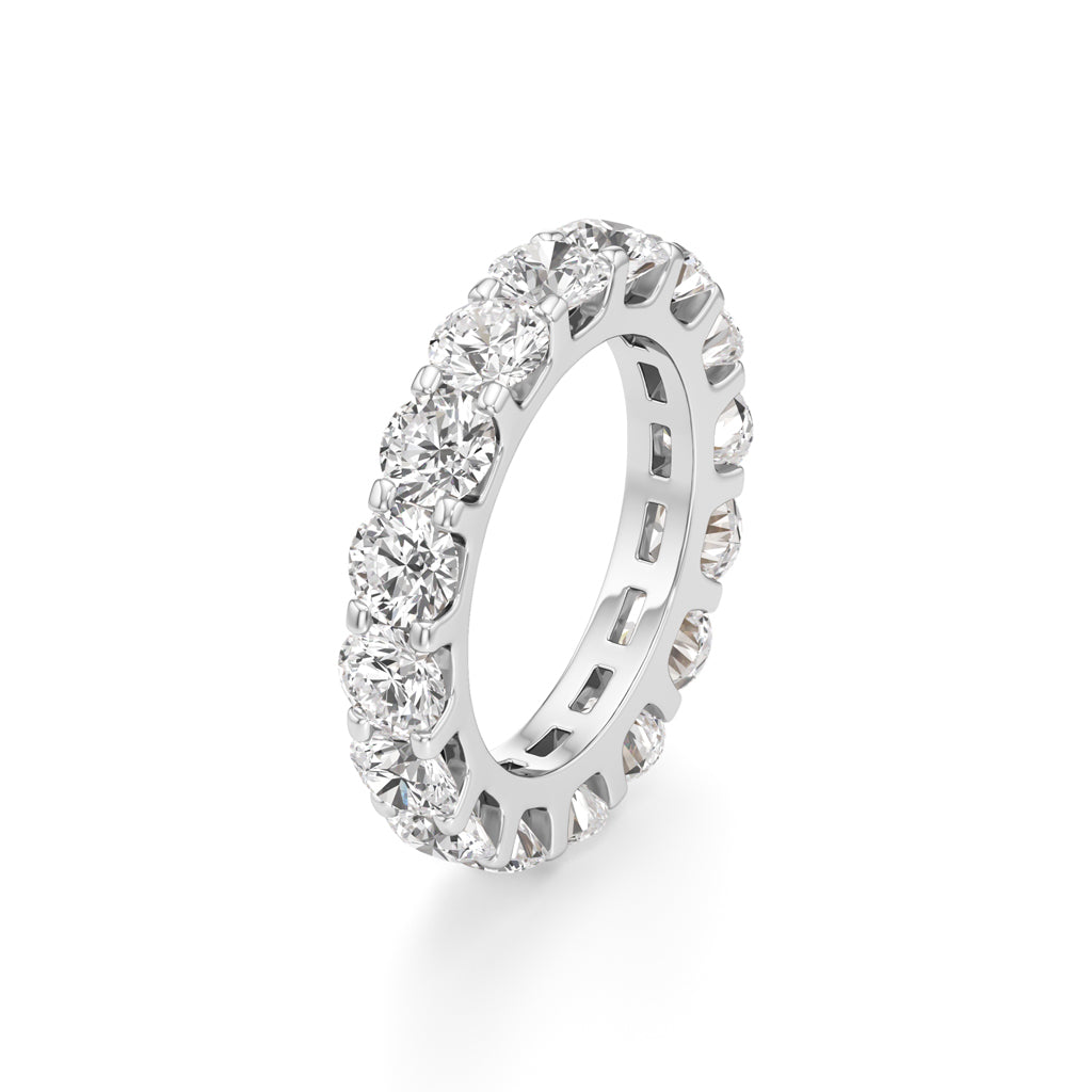 Prong Set Round Diamond Eternity Band