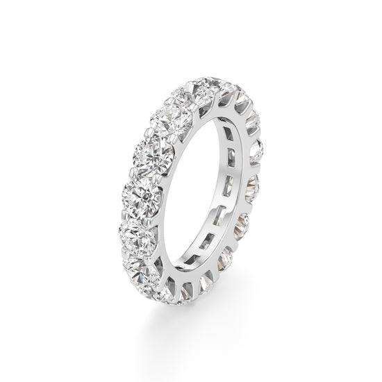 Prong Set Round Diamond Eternity Band