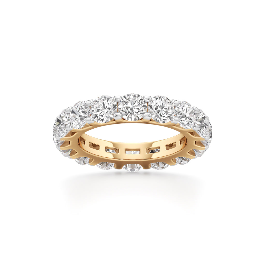 Prong Set Round Diamond Eternity Band