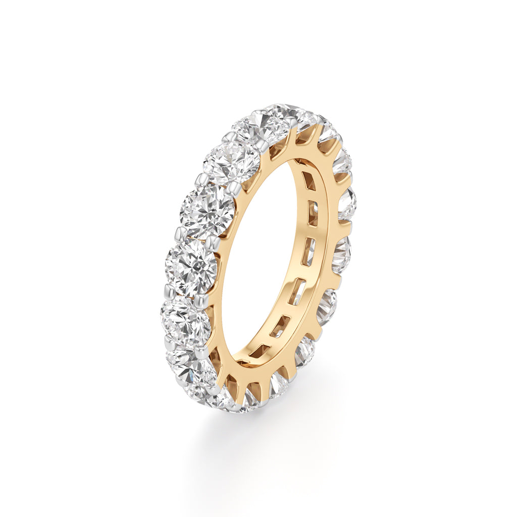 Prong Set Round Diamond Eternity Band