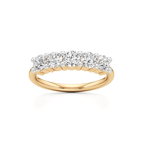 Five Stone Round Diamond Ring