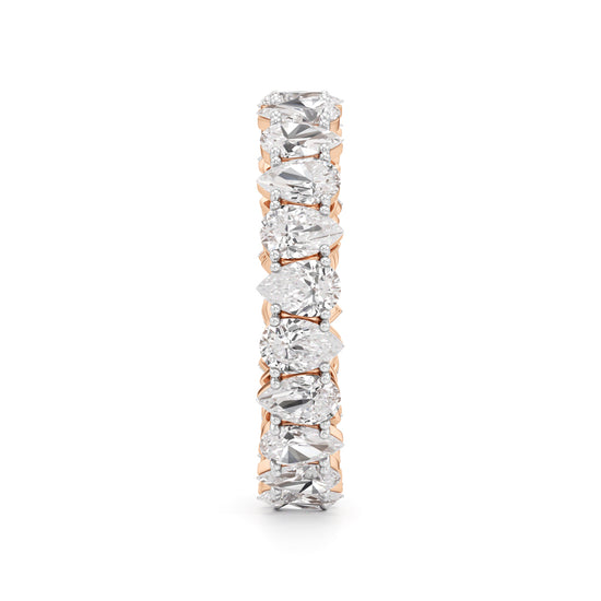 Pear Diamond Eternity Band