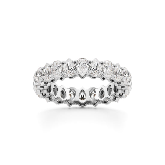Pear Diamond Eternity Band