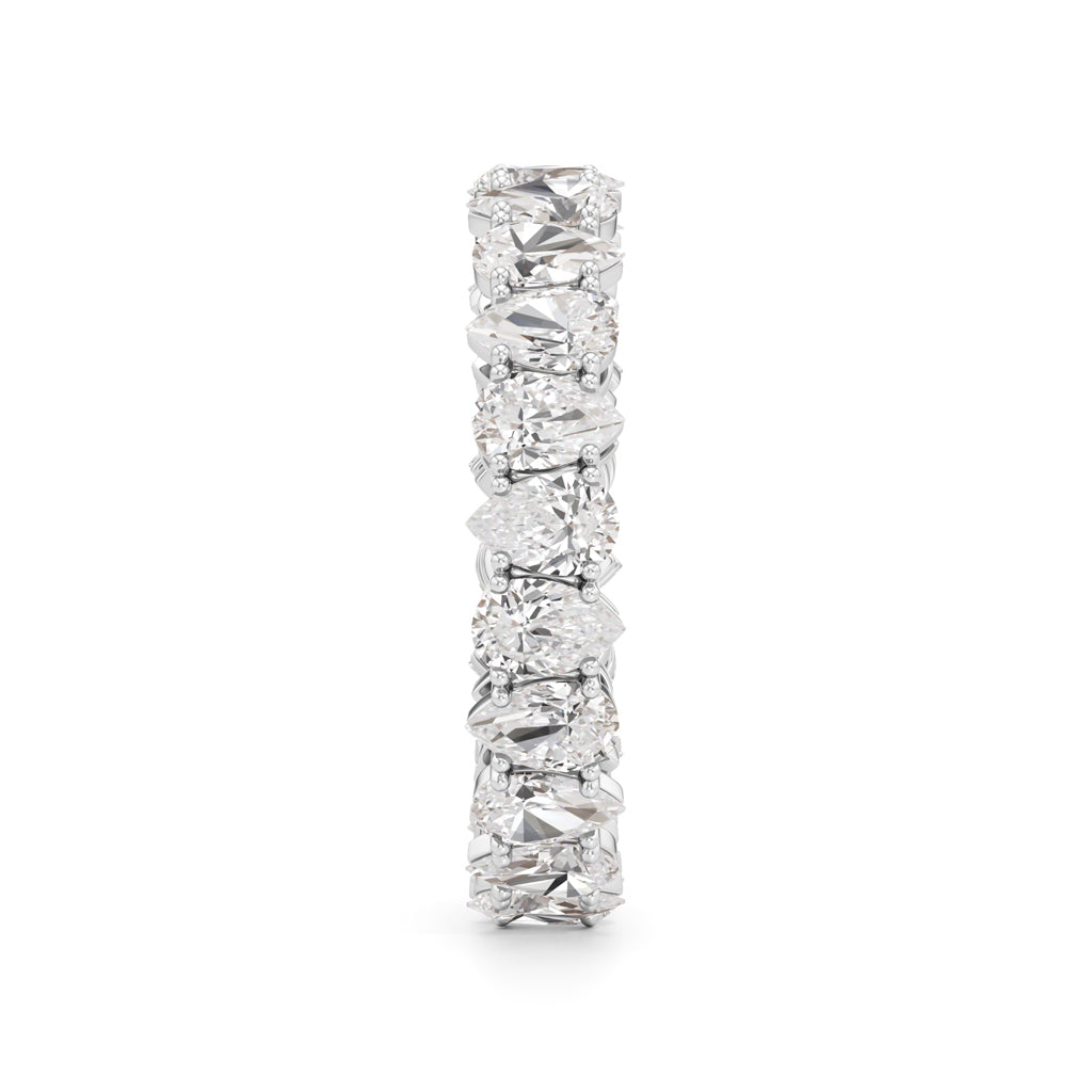 Pear Diamond Eternity Band