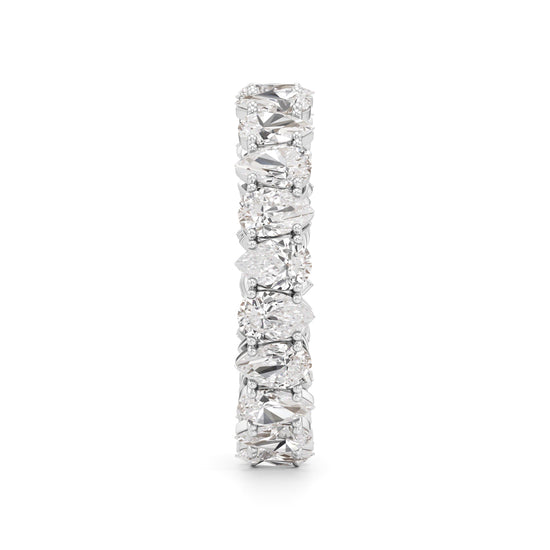 Pear Diamond Eternity Band