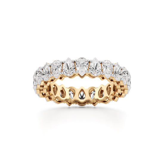 Pear Diamond Eternity Band